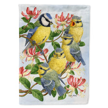 Load image into Gallery viewer, Eurasian Blue Tits at feeding time Flag Canvas House Size ASA2081CHF