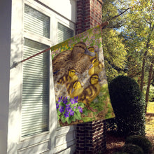 Load image into Gallery viewer, Female Mallard Duck and Ducklings Flag Canvas House Size ASA2084CHF