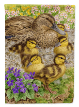 Load image into Gallery viewer, Female Mallard Duck and Ducklings Garden Flag – Decorative Outdoor Yard Flag ASA2084GF