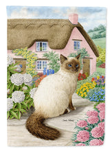 Load image into Gallery viewer, Birman Cat and Cottage Flag Canvas House Size ASA2086CHF