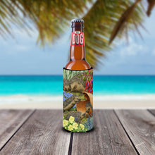 Load image into Gallery viewer, Hedgehogs in the Flower Pot Slim Can Hugger – Fun &amp; Functional Drink Coolers ASA2087MUK