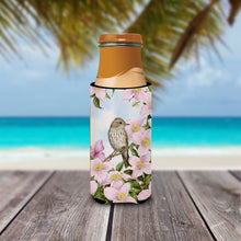 Load image into Gallery viewer, Spotted Flycatcher Slim Can Hugger – Fun &amp; Functional Drink Coolers ASA2088MUK