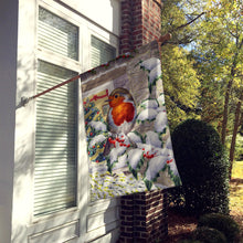 Load image into Gallery viewer, European Robin at the Window Flag Canvas House Size ASA2089CHF