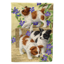 Load image into Gallery viewer, Papillon Pups Flag Canvas House Size ASA2129CHF