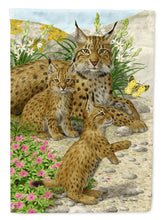 Load image into Gallery viewer, Lynx &amp; Cubs Garden Flag – Decorative Outdoor Yard Flag ASA2134GF