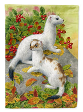 Load image into Gallery viewer, Ermine Stoat Short-tailed Weasel Garden Flag – Decorative Outdoor Yard Flag ASA2138GF