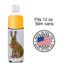 Load image into Gallery viewer, Rabbit Hare &amp; Rosehips Slim Can Hugger – Fun &amp; Functional Drink Coolers ASA2147MUK