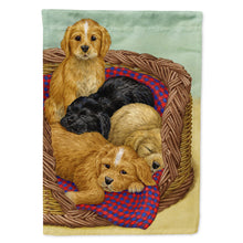Load image into Gallery viewer, Puppies Flag Canvas House Size ASA2155CHF