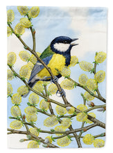 Load image into Gallery viewer, Eurasian Blue Tit on a branch Garden Flag – Decorative Outdoor Yard Flag ASA2156GF