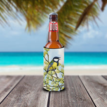 Load image into Gallery viewer, Eurasian Blue Tit on a branch Slim Can Hugger – Fun &amp; Functional Drink Coolers ASA2156MUK