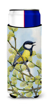 Load image into Gallery viewer, Eurasian Blue Tit on a branch Slim Can Hugger – Fun &amp; Functional Drink Coolers ASA2156MUK