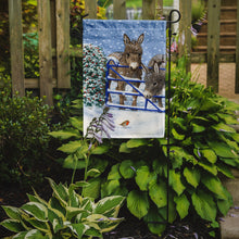 Load image into Gallery viewer, Donkeys and Robin Garden Flag – Decorative Outdoor Yard Flag ASA2159GF