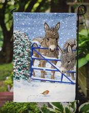 Load image into Gallery viewer, Donkeys and Robin Garden Flag – Decorative Outdoor Yard Flag ASA2159GF