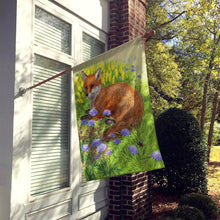 Load image into Gallery viewer, Springtime Fox Flag Canvas House Size ASA2160CHF