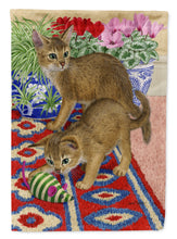 Load image into Gallery viewer, Abyssinian Kitten Garden Flag – Decorative Outdoor Yard Flag ASA2164GF