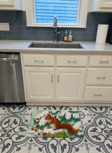 Load image into Gallery viewer, Winter Red Squirrel Machine Washable Memory Foam Mat ASA2172RUG