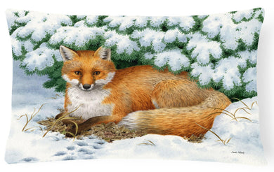 Winter Fox Fabric Decorative Pillow ASA2184PW1216