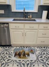 Load image into Gallery viewer, Shetland Ponies Machine Washable Memory Foam Mat ASA2206RUG