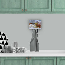 Load image into Gallery viewer, Cows and Sheep in the Snow Leash or Key Holder ASA2207TH68