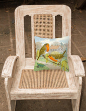 Load image into Gallery viewer, European Robin by Sarah Adams Canvas Decorative Pillow ASAD0684PW1414