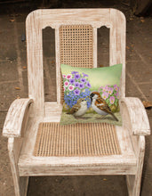 Load image into Gallery viewer, House Sparrows Feeding Time Canvas Decorative Pillow ASAD0700PW1414