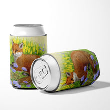 Load image into Gallery viewer, Fox in Flowers by Sarah Adams Can or Bottle Hugger ASAD0788CC