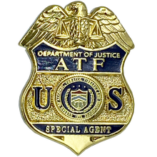Load image into Gallery viewer, CL-009 ATF Special Agent Pin with deluxe spring loaded clasp