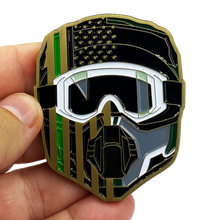 Load image into Gallery viewer, CL11-02 Border Patrol ATV Patrol Agent CBP Challenge Coin Thin Green Line