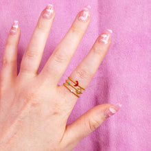 Load image into Gallery viewer, Adjustable Moon and Sun Titanium Ring