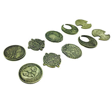 Load image into Gallery viewer, Adventure Coins – Elven Metal Coins Elf Set of 10