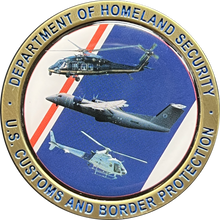 Load image into Gallery viewer, GL2-011 CBP Air and Marine Operations AMO Air Interdiction Agent AIA Homeland Wings Challenge Coin