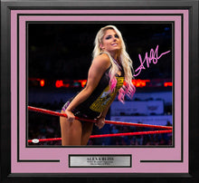 Load image into Gallery viewer, Alexa Bliss Hanging on the Ropes Autographed Framed WWE Wrestling Photo