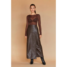 Load image into Gallery viewer, Alexandra Vegan Leather Wrap Skirt [Sizes XS-XL]