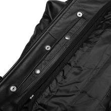 Load image into Gallery viewer, Blackhawk Men’s Leather Motorcycle Jacket