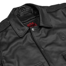 Load image into Gallery viewer, Blackhawk Men’s Leather Motorcycle Jacket