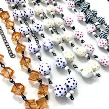 Load image into Gallery viewer, Golden Peach Beaded Amelia Necklace