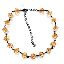 Load image into Gallery viewer, Golden Peach Beaded Amelia Necklace