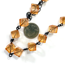 Load image into Gallery viewer, Golden Peach Beaded Amelia Necklace