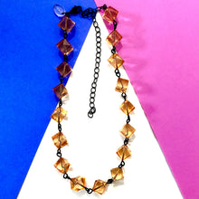 Load image into Gallery viewer, Golden Peach Beaded Amelia Necklace