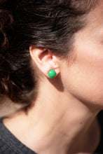 Load image into Gallery viewer, Light Pink Marbled Retro Button Stud Earrings