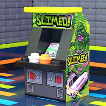 Load image into Gallery viewer, Slimed Arcade Machine made using LEGO parts