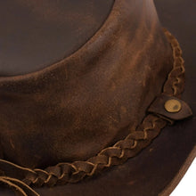 Load image into Gallery viewer, Outlaw Fedora - Men’s Leather Hat