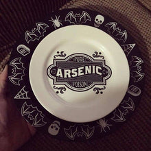 Load image into Gallery viewer, Arsenic Dessert Plate | Victorian-inspired Ceramic Round Dish Plate | 6"