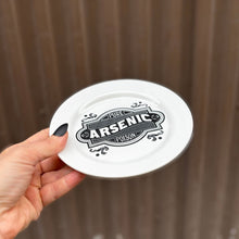 Load image into Gallery viewer, Arsenic Dessert Plate | Victorian-inspired Ceramic Round Dish Plate | 6"