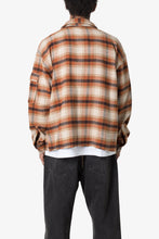 Load image into Gallery viewer, Asymmetrical Pocket Flannel Shirt - Brown