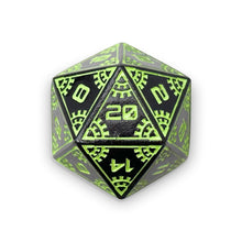 Load image into Gallery viewer, Space Dice Meteor Runestones™ - 25mm D20 - Aurora Lights