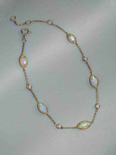 Load image into Gallery viewer, Beautiful Australian Solid Opal Diamond Bracelet in 18K Yellow Gold