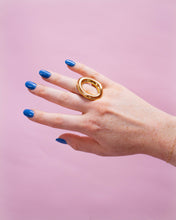 Load image into Gallery viewer, Titanium Organic Oval Ring