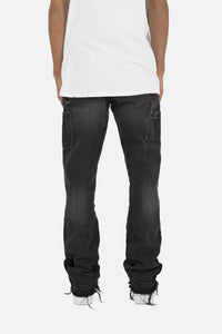 B118 Work Flare Denim - Black