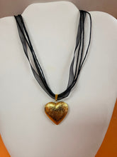 Load image into Gallery viewer, Black Ribbon Titanium Charm Necklaces